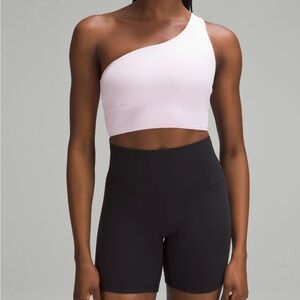 Lululemon | One-Shoulder Light Pink Sports Bra | Size: 8